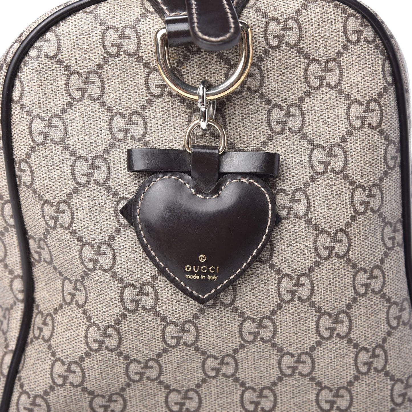 GG Plus Monogram Medium Tattoo Heart Joy Boston Brown