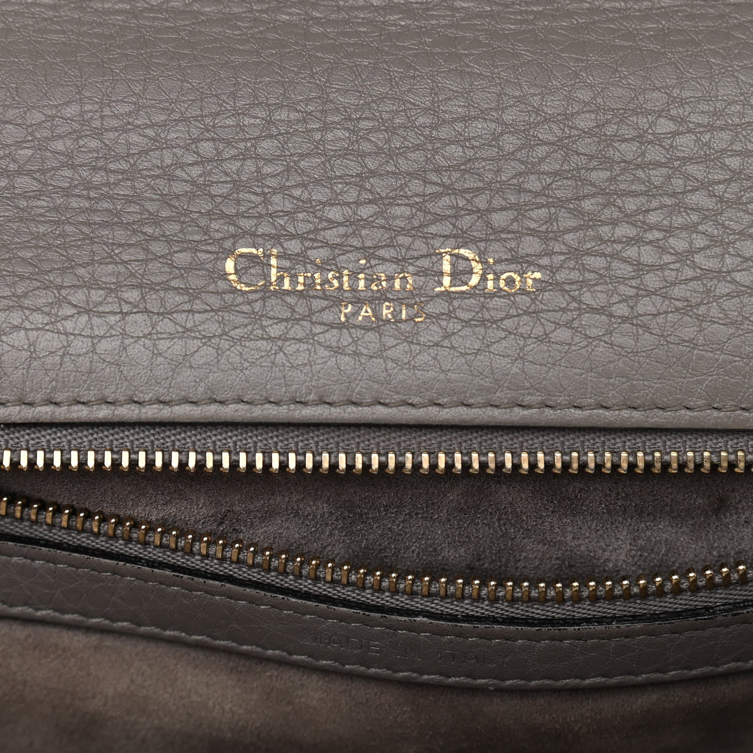 Christian Dior Grained Calfskin Medium Diorama Flap Bag Gris 6 of 14