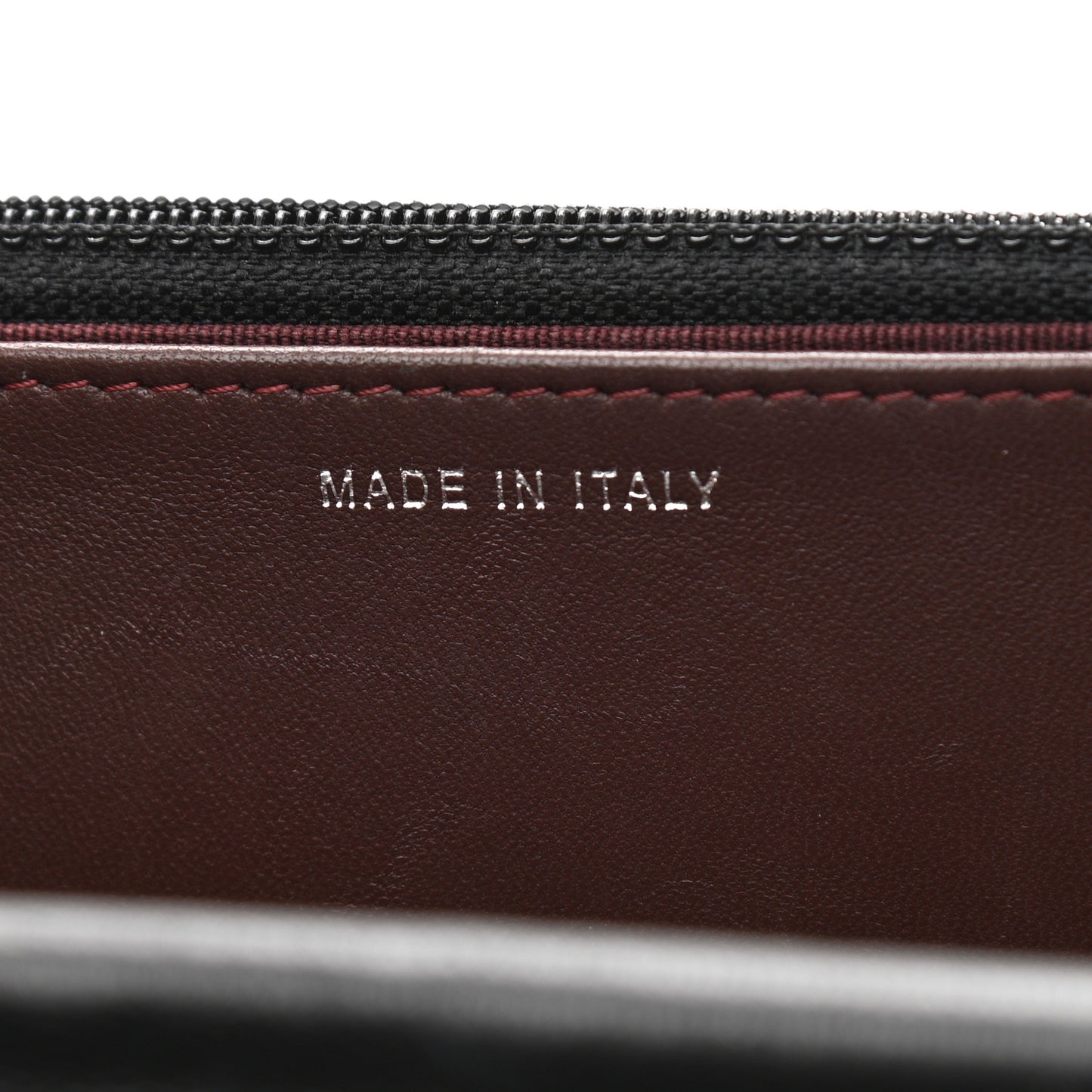 Lambskin Quilted Wallet On Chain WOC Black