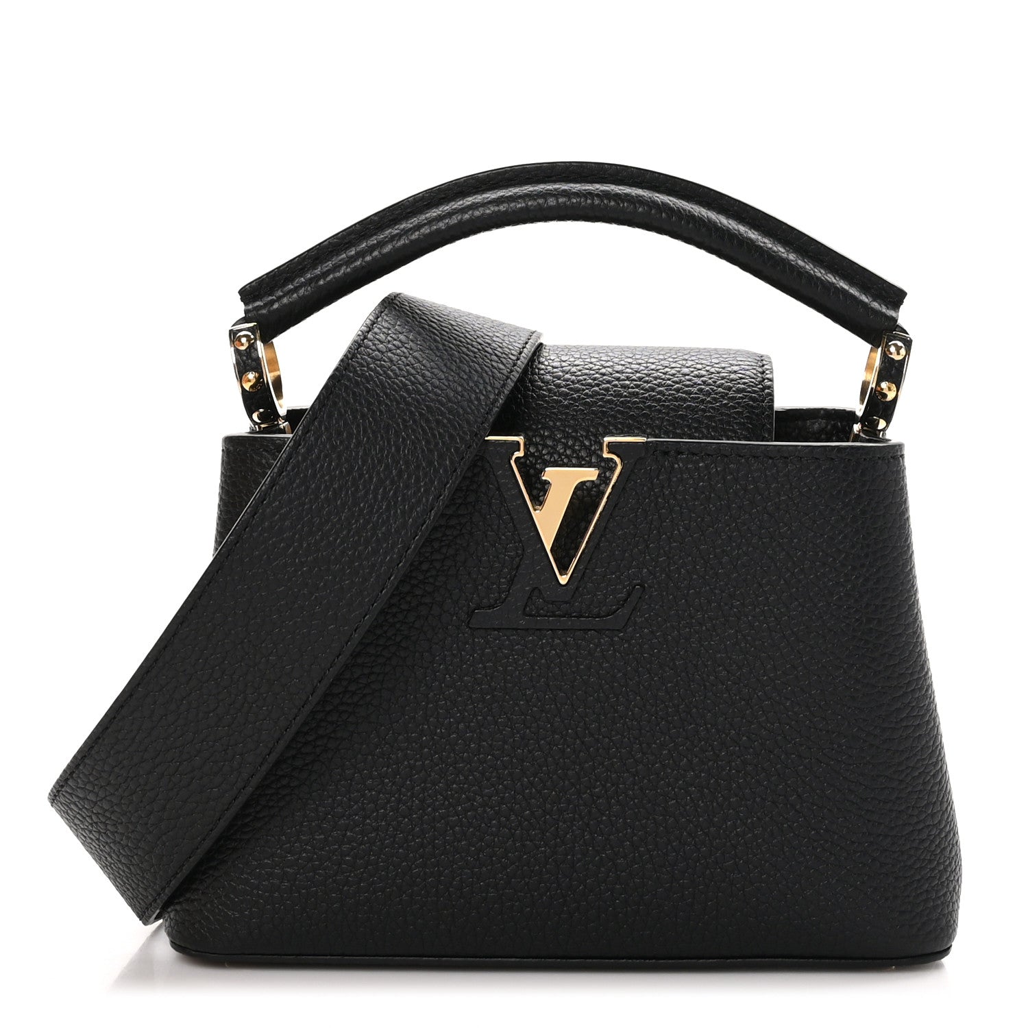 Louis Vuitton Taurillon Mini Capucines Black 1 of 10