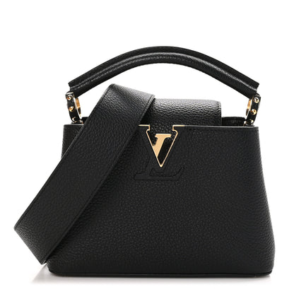 Louis Vuitton Taurillon Mini Capucines Black 1 of 10
