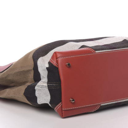 Burberry Canvas Mega Check Medium Maidstone Cadmium Red 9 of 11