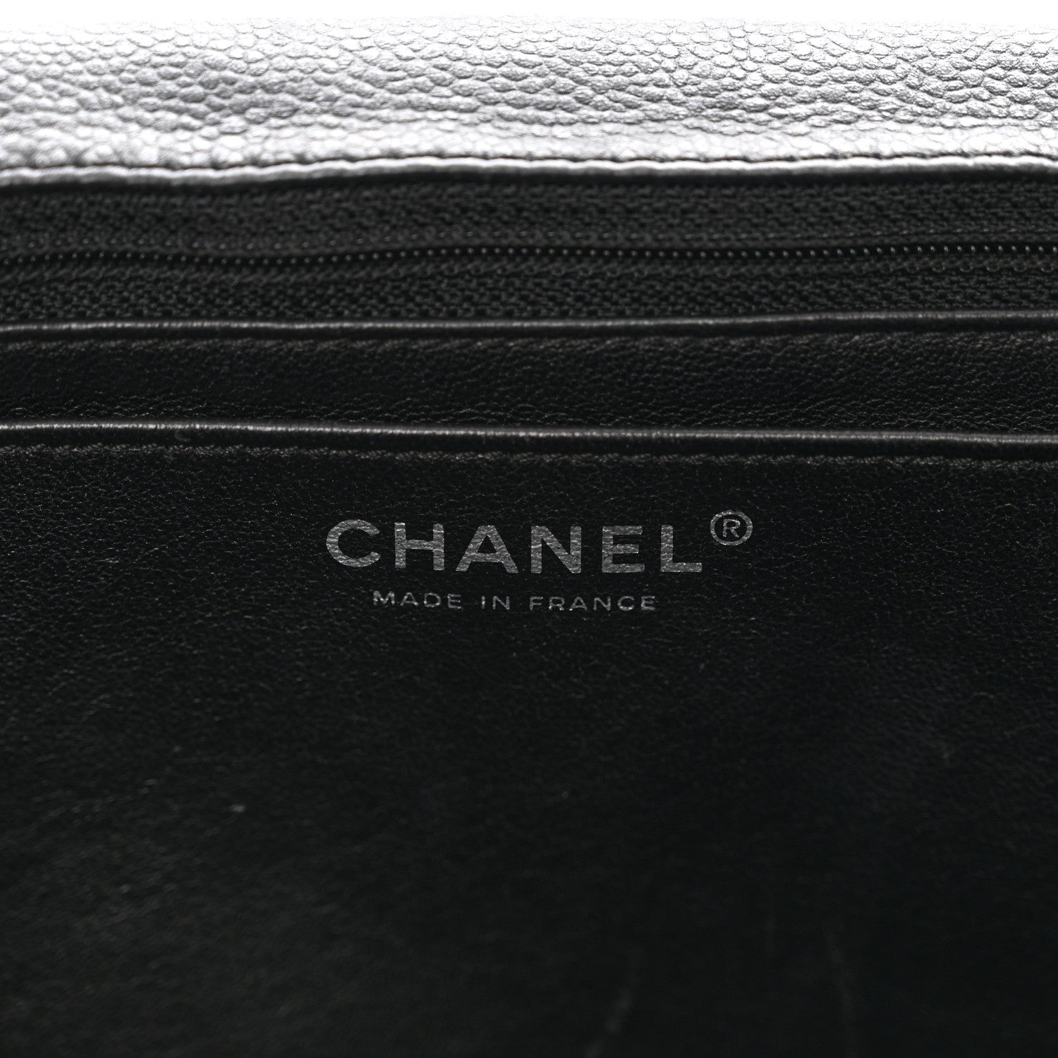 Chanel Washed Caviar Quilted Maxi Single Flap Black 6 of 11