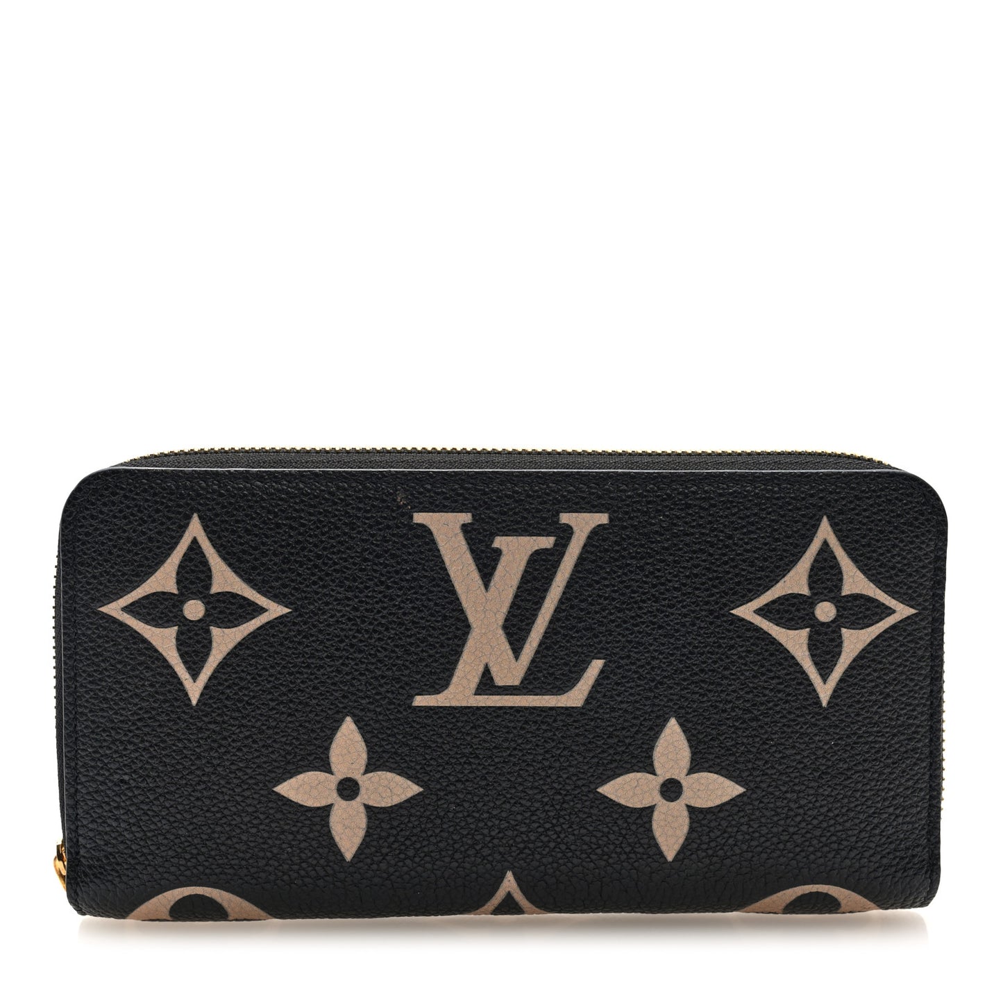 Empreinte Monogram Giant Zippy Wallet Black Beige