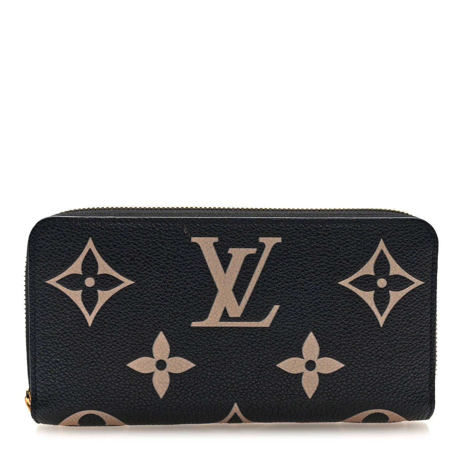 Louis Vuitton Empreinte Monogram Giant Zippy Wallet Black Beige 1 of 7
