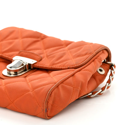 Prada Nylon Tessuto Impuntu Quilted Flap Orange 9 of 9