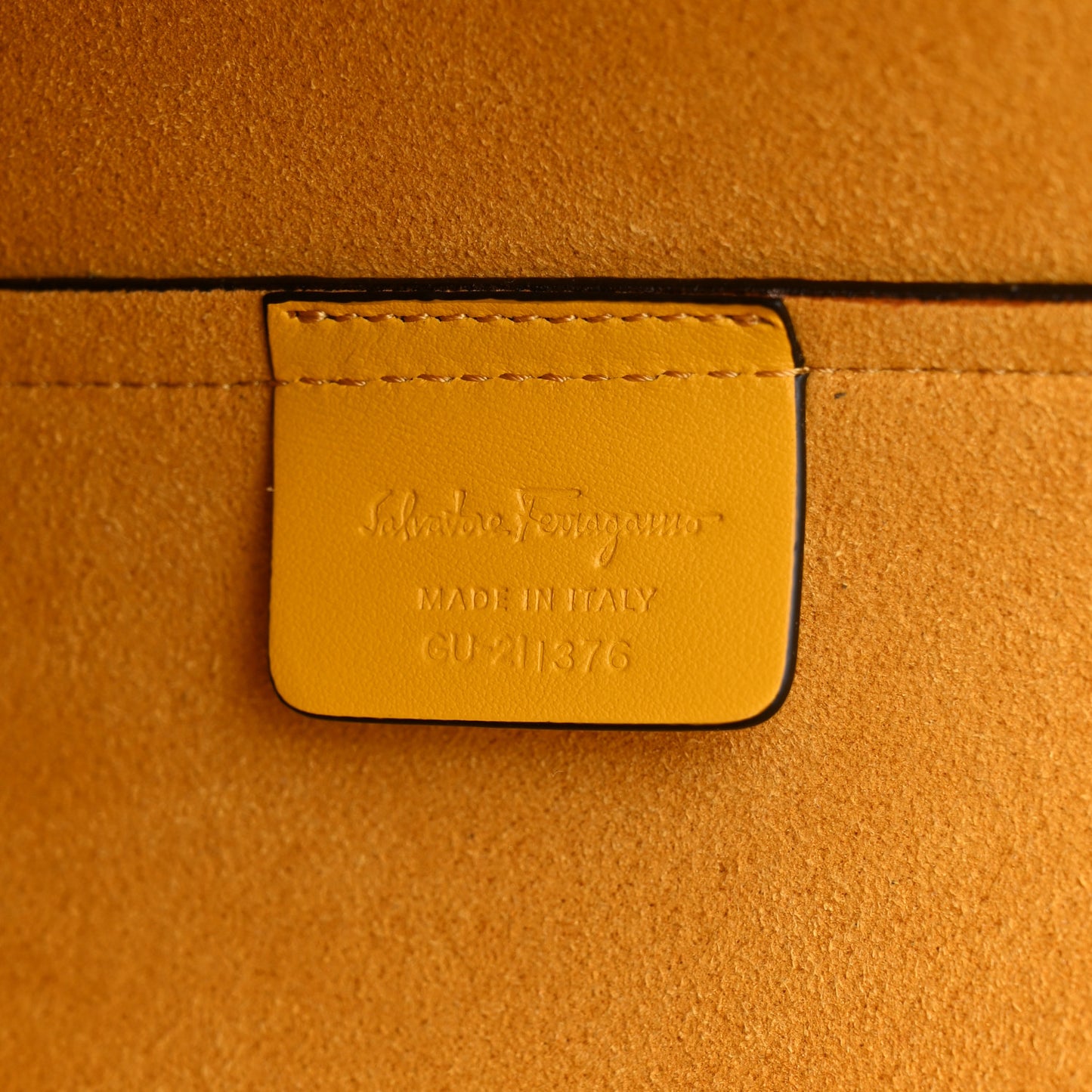 Calfskin Travel Tote Yellow