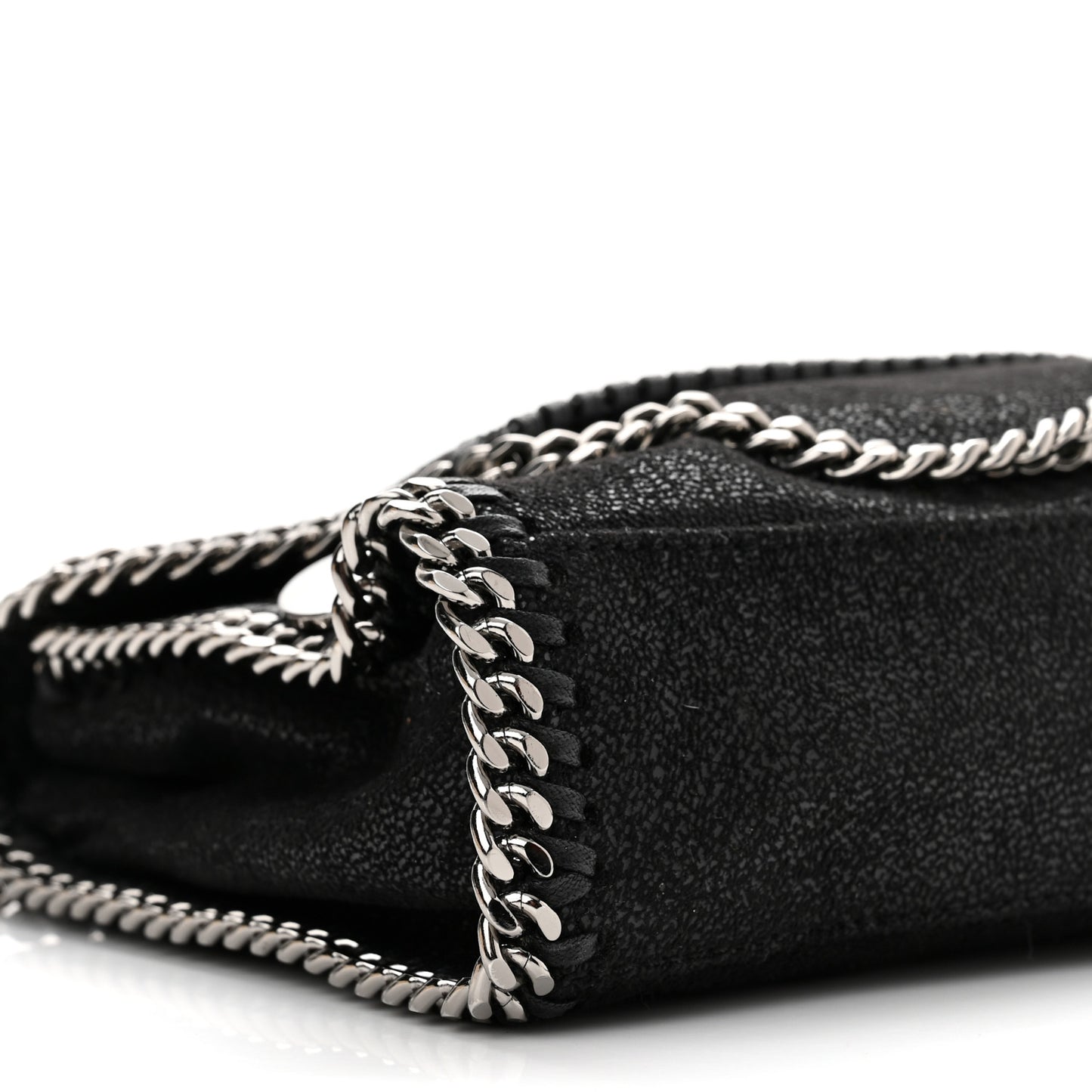 Shaggy Deer Mini Falabella Shoulder Bag Black