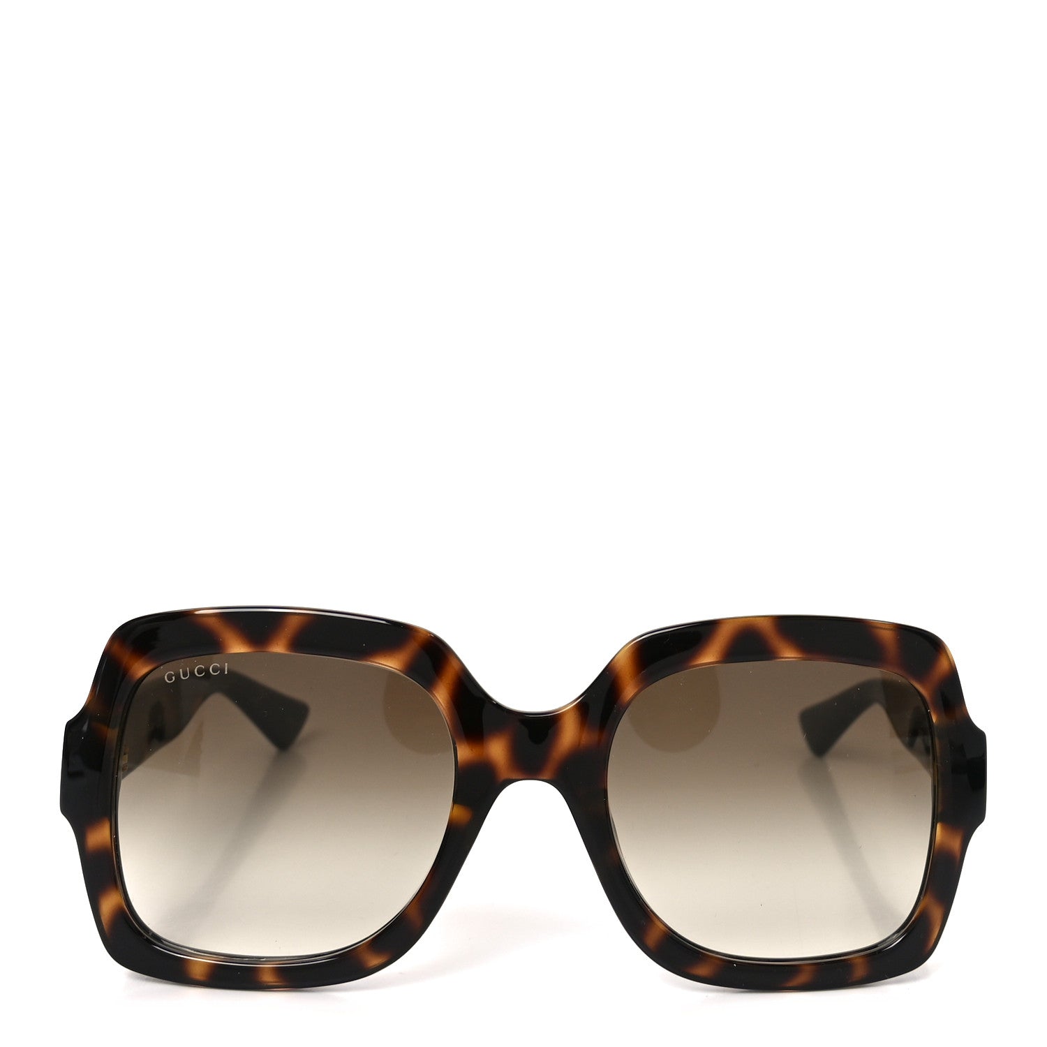 Gucci Acetate Square Frame Sunglasses GG1337S Havana 2 of 7
