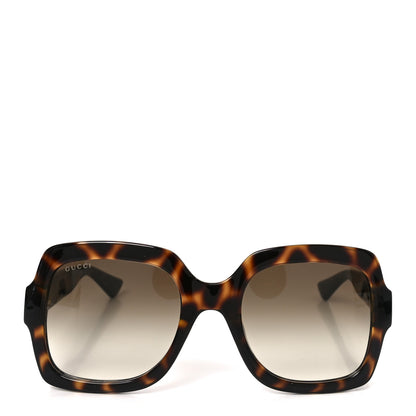 Gucci Acetate Square Frame Sunglasses GG1337S Havana 2 of 7