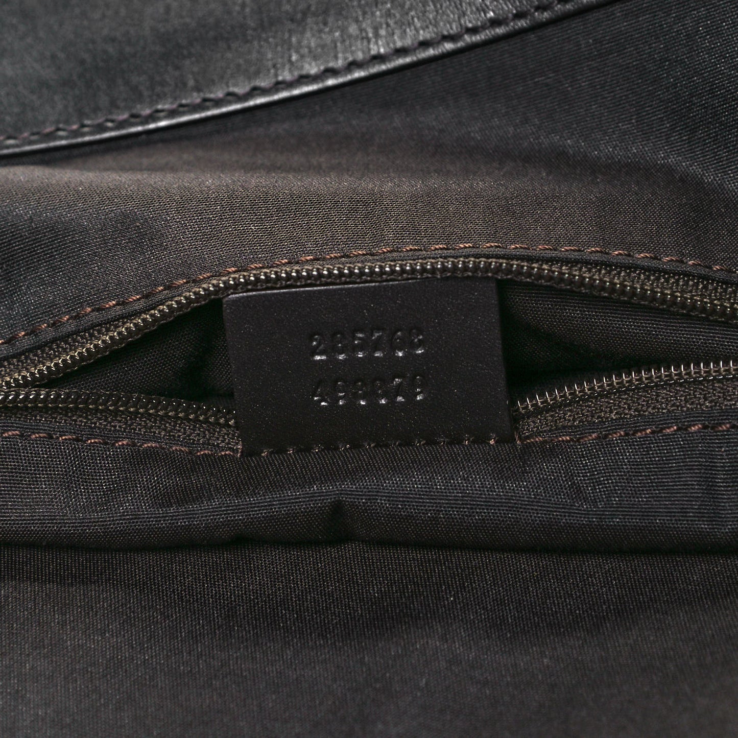Monogram Denim Large Tote Brown