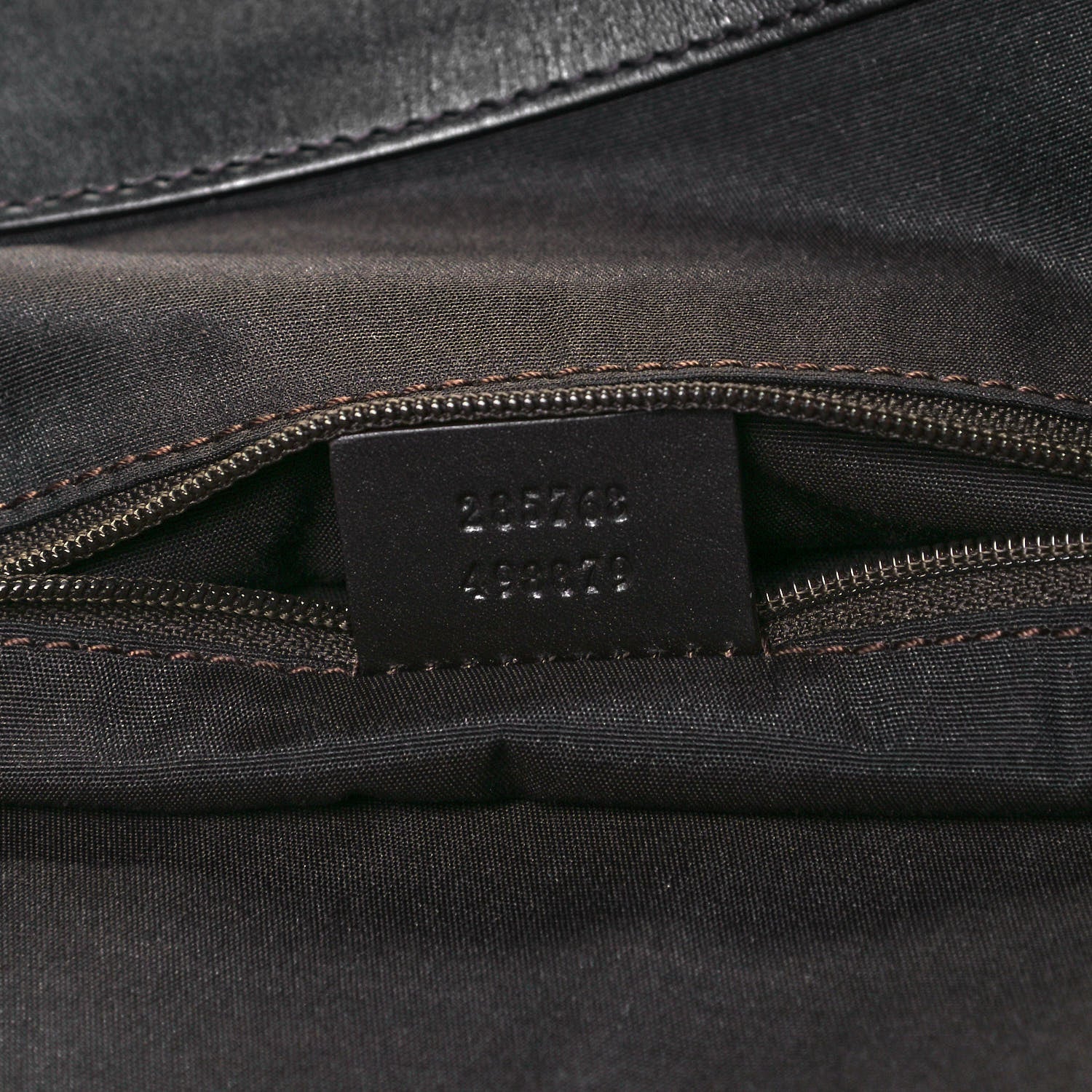 Gucci Monogram Denim Large Tote Brown 10 of 10
