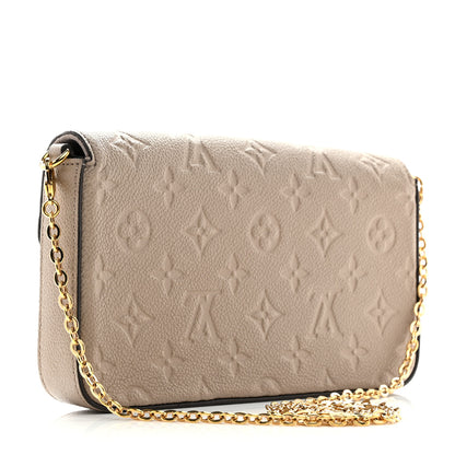 Louis Vuitton Empreinte Pochette Felicie Chain Wallet Tourterelle 4 of 10