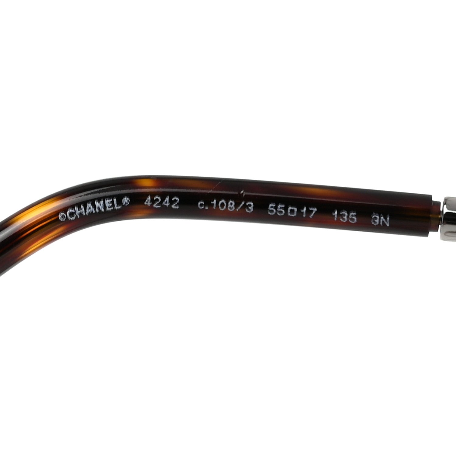 Chanel Metal Chain Round Pantos Sunglasses 4242 Tortoise 5 of 8