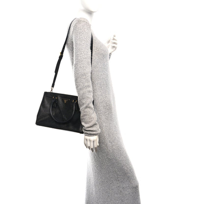 Prada Saffiano Small Galleria Double Zip Tote Black 2 of 10
