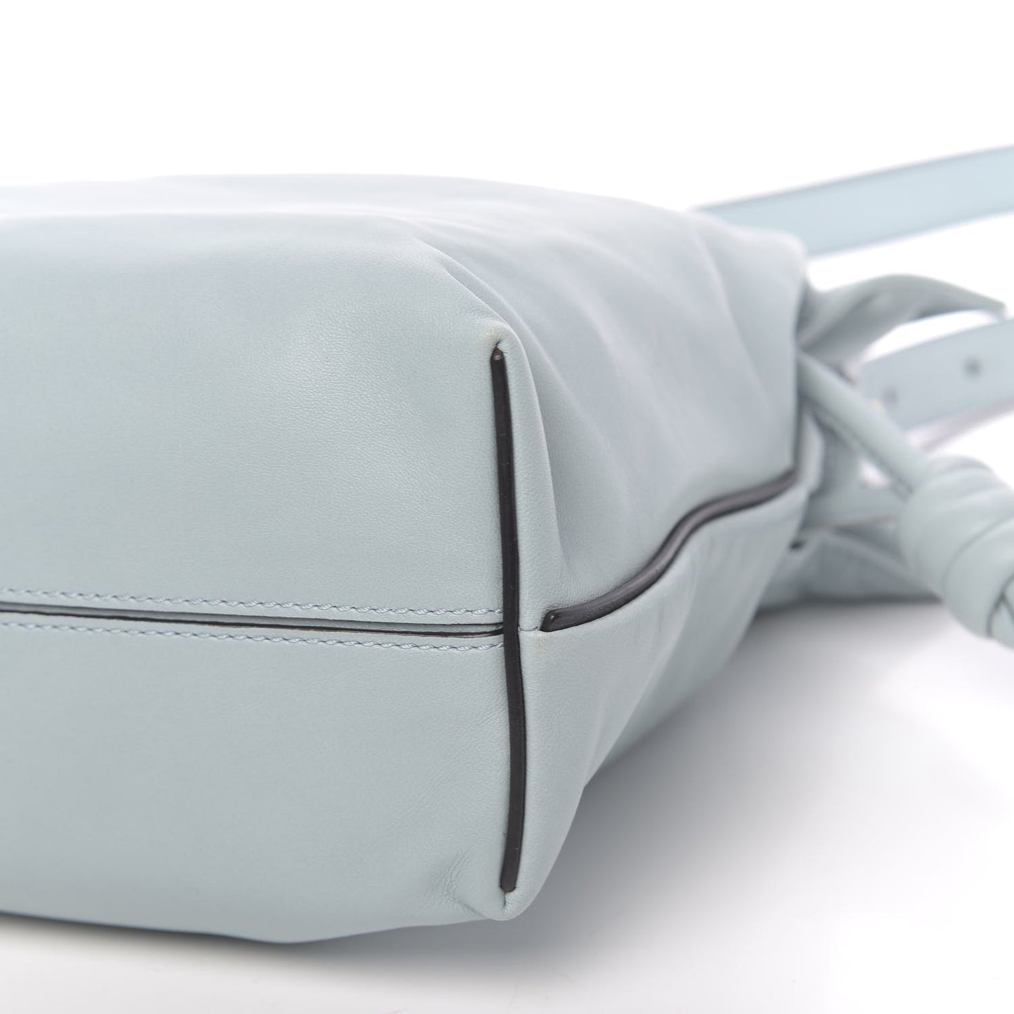 Nappa Small Flamenco Knot Bag Light Blue