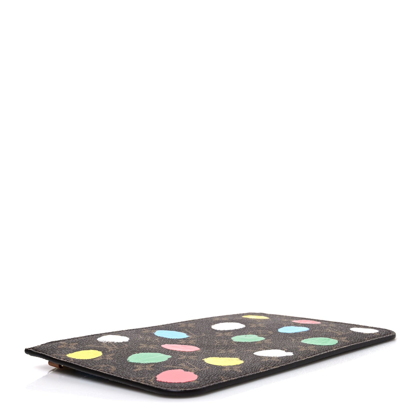 LV X YK Monogram Painted Dots Neverfull MM Pochette