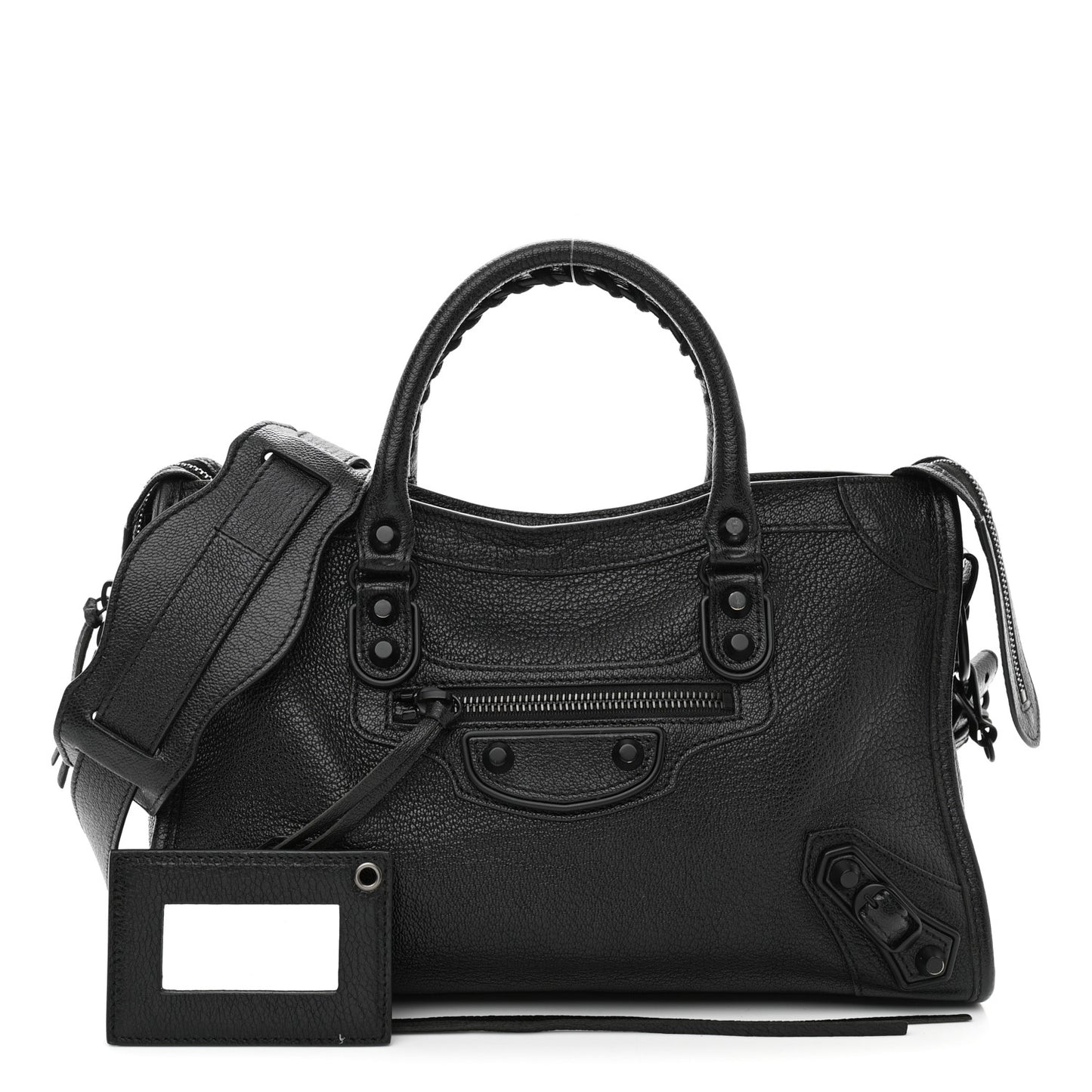Chevre Black Metallic Edge Hardware S City Black