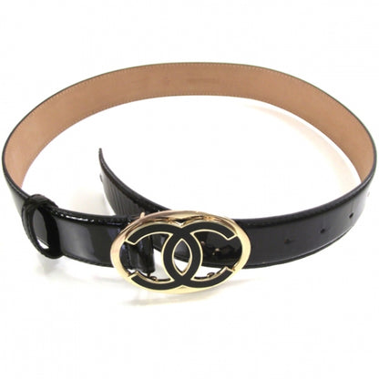 Chanel Patent Leather CC Logo Belt 38/95 Black 1 of 5