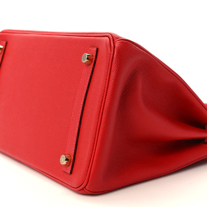 Hermes Epsom Birkin 30 Rouge Casaque 8 of 8