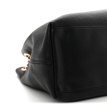 Gucci Pebbled Calfskin Medium Soho Chain Shoulder Bag Black 8 of 12