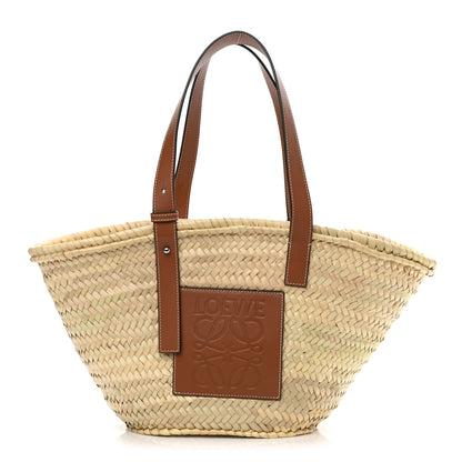 Loewe Raffia Basket Tote Bag Natural Tan 1 of 10