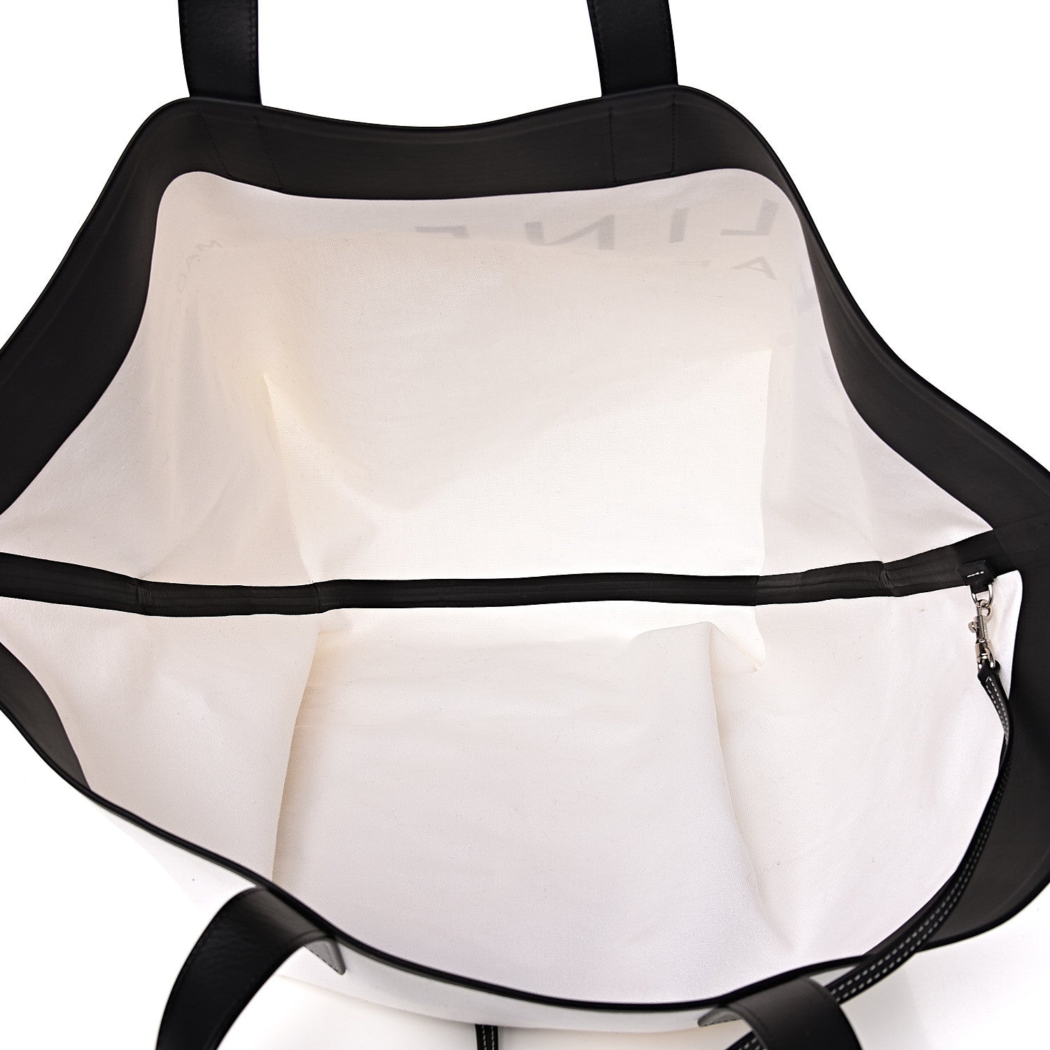Celine Textile Medium Made In Tote White Black 6 of 9