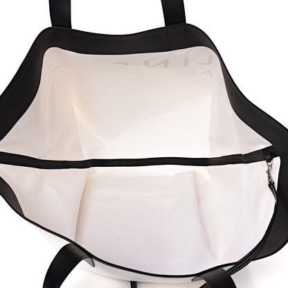 Celine Textile Medium Made In Tote White Black 6 of 9