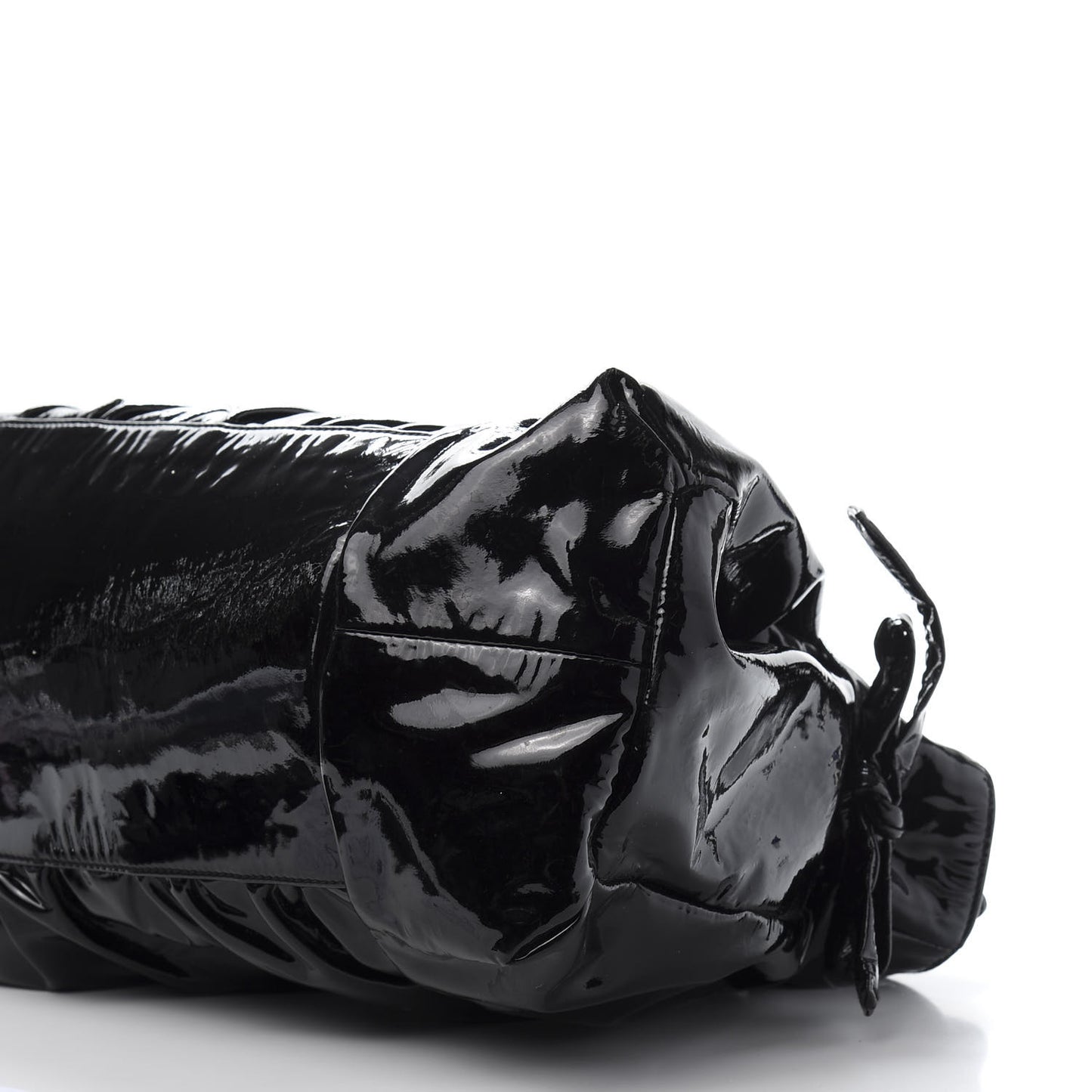 Patent Medium Hysteria Top Handle Bag Black