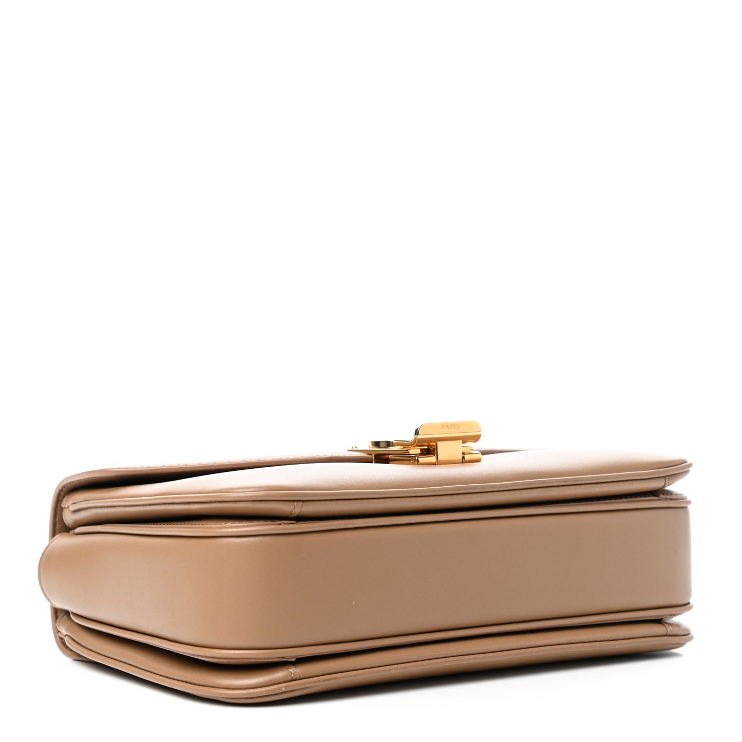 Shiny Calfskin Medium C Bag Light Camel