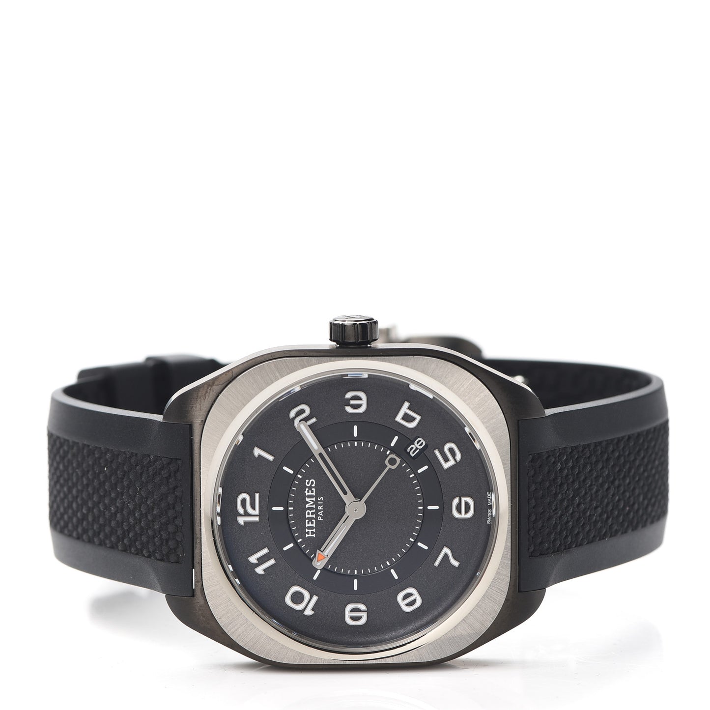 DLC Coated Titanium Rubber 39mm H08 Automatic Watch Noir