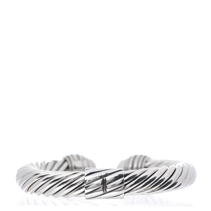 David Yurman Sterling Silver Pearl 10mm Cable Classics Hinged Bracelet 3 of 5