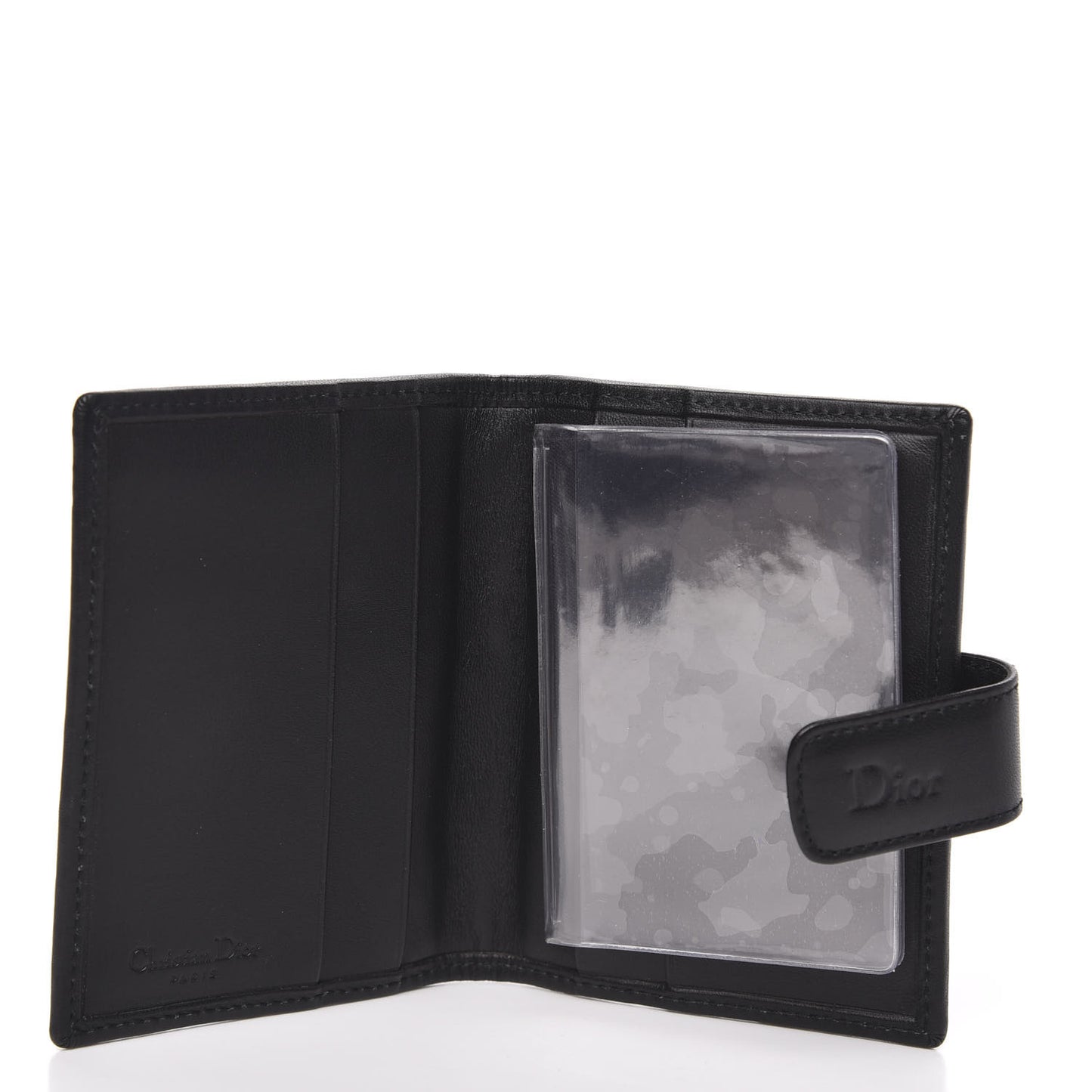 Monogram Compact Wallet Black