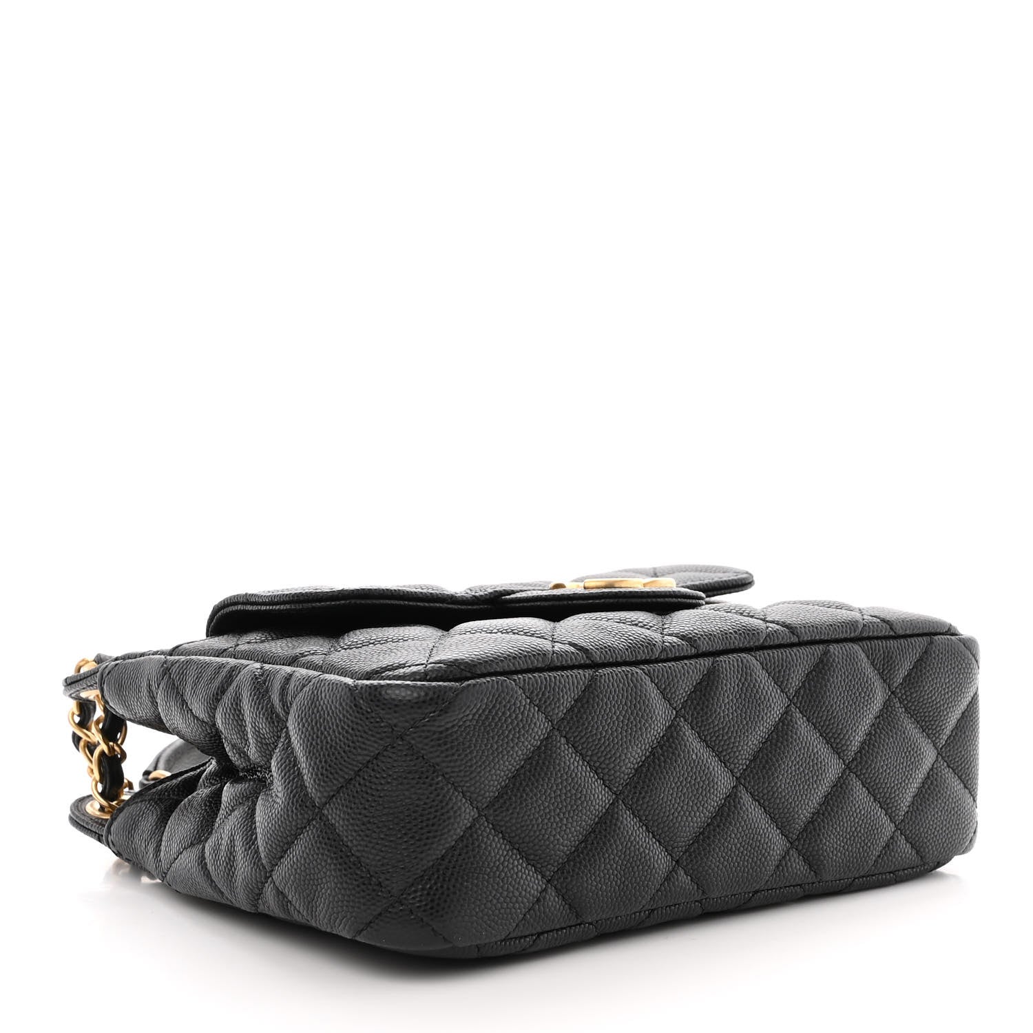Chanel Caviar Quilted Small Wavy CC Hobo Black 4 of 11