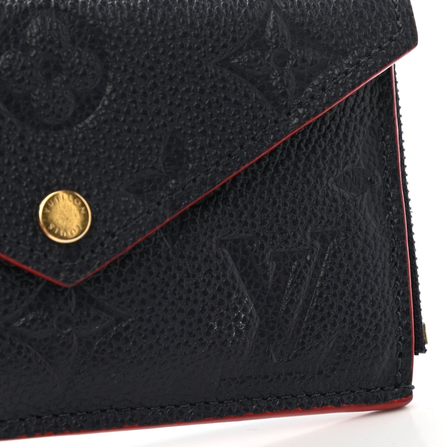 Empreinte Recto Verso Card Holder Marine Rouge