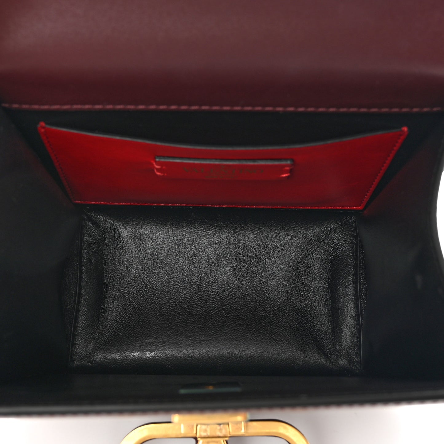 Smooth Calfskin Small VSling Shoulder Bag Rubin