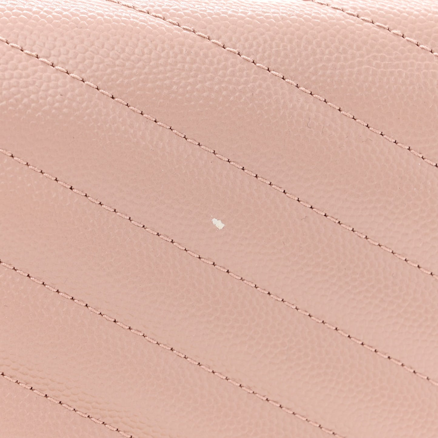 Grain De Poudre Matelasse Chevron Monogram Chain Wallet Pale Pink