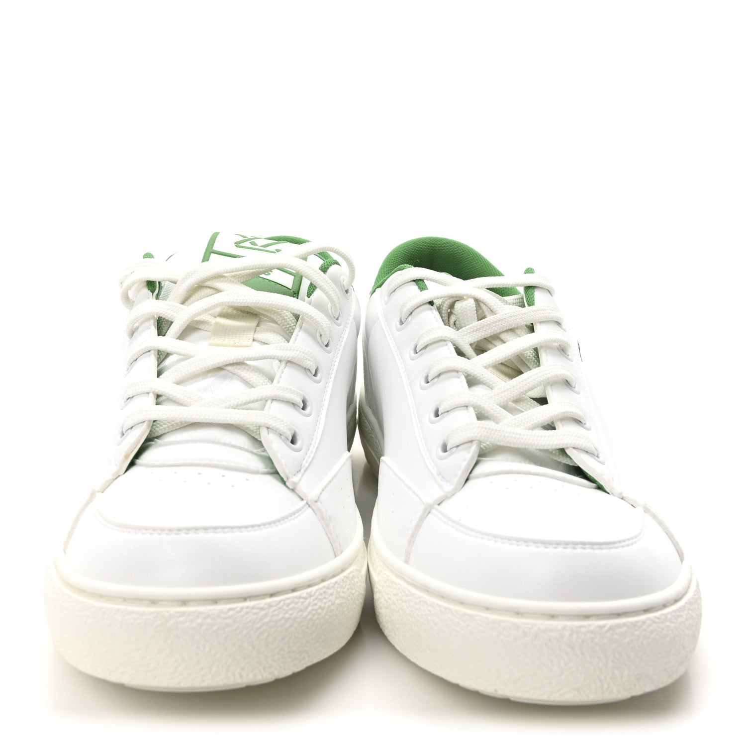 Louis Vuitton Calfskin Womens Charlie Sneaker 40 White Green 3 of 8
