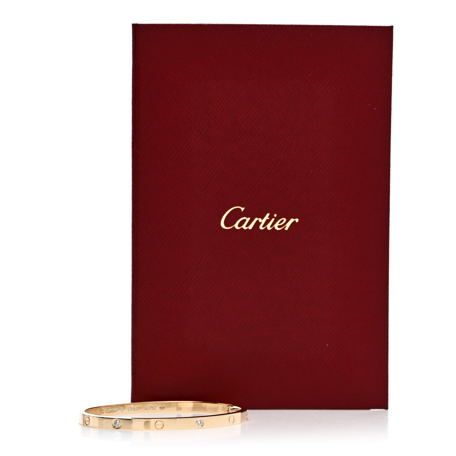 Cartier 18K Yellow Gold 6 Diamond Small LOVE Bracelet 15 8 of 8