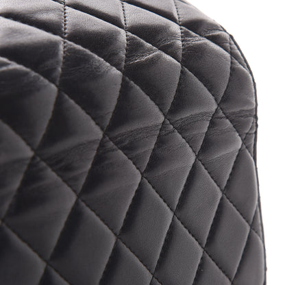 Chanel Lambskin Quilted Large Gusset Flap Wallet Black 13 of 14