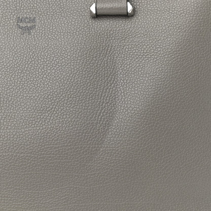 MCM Grained Calfskin Large Ella Boston Grey 10 of 12