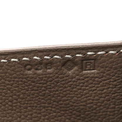 Hermes Lizard Medor Clutch 23 Ficelle 7 of 9