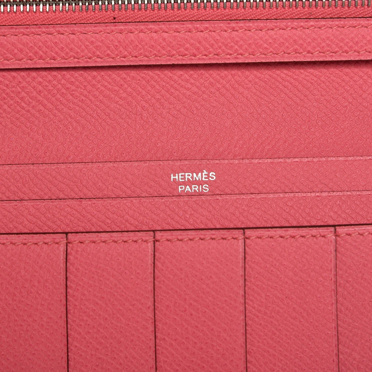 Hermes Epsom Bearn Gusset Wallet Rose Azalee 6 of 8