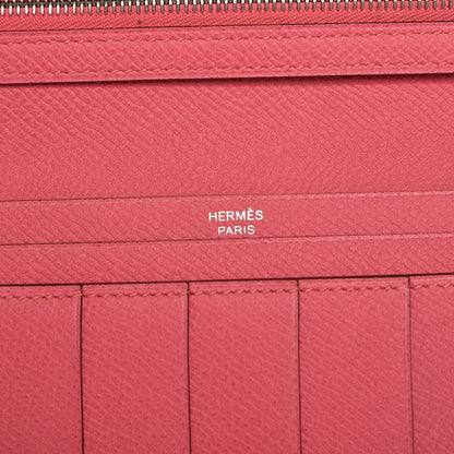 Hermes Epsom Bearn Gusset Wallet Rose Azalee 6 of 8