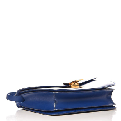 Celine Box Calfskin Medium Classic Box Flap Bag Indigo 4 of 16