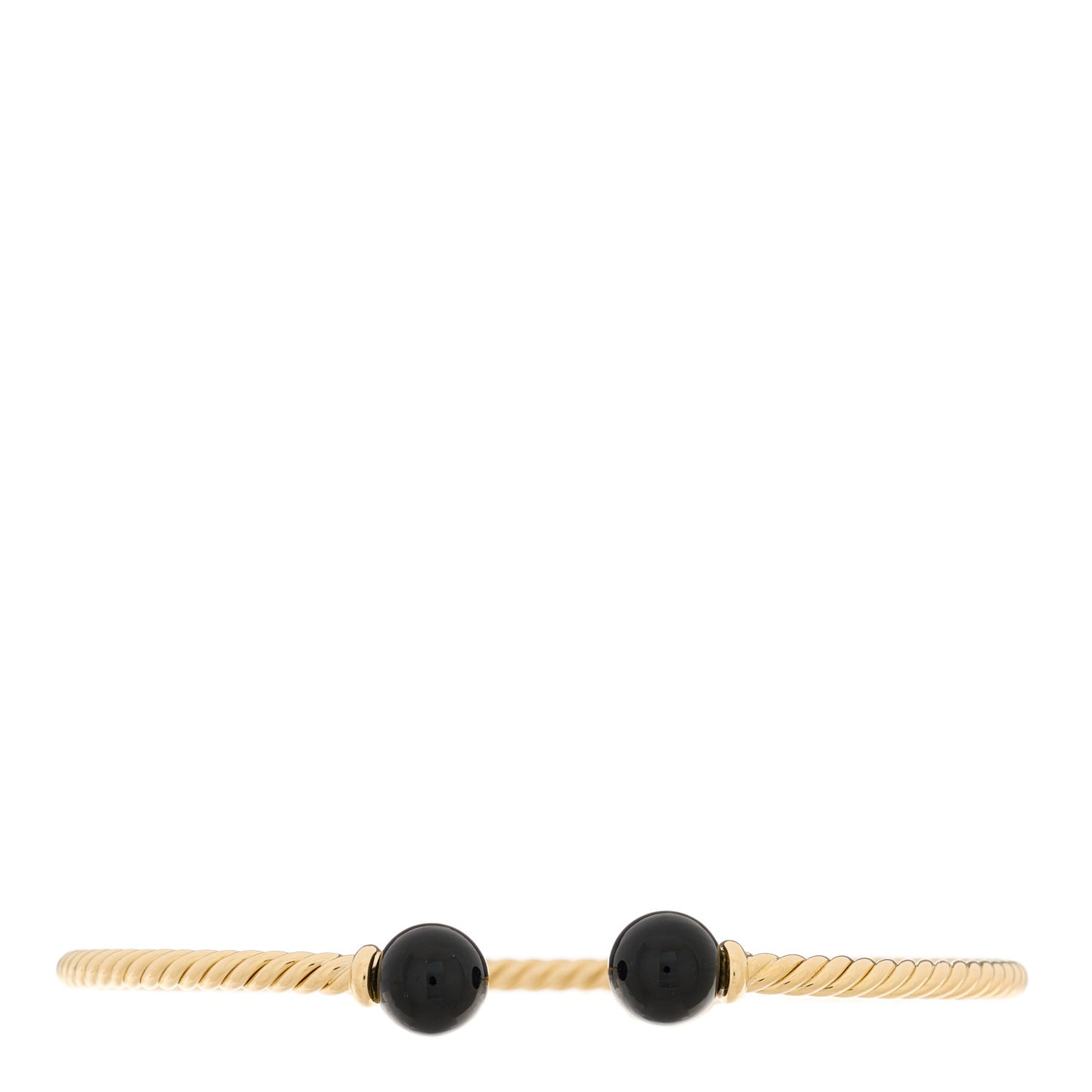 18K Yellow Gold Black Onyx 7mm Solari Bracelet