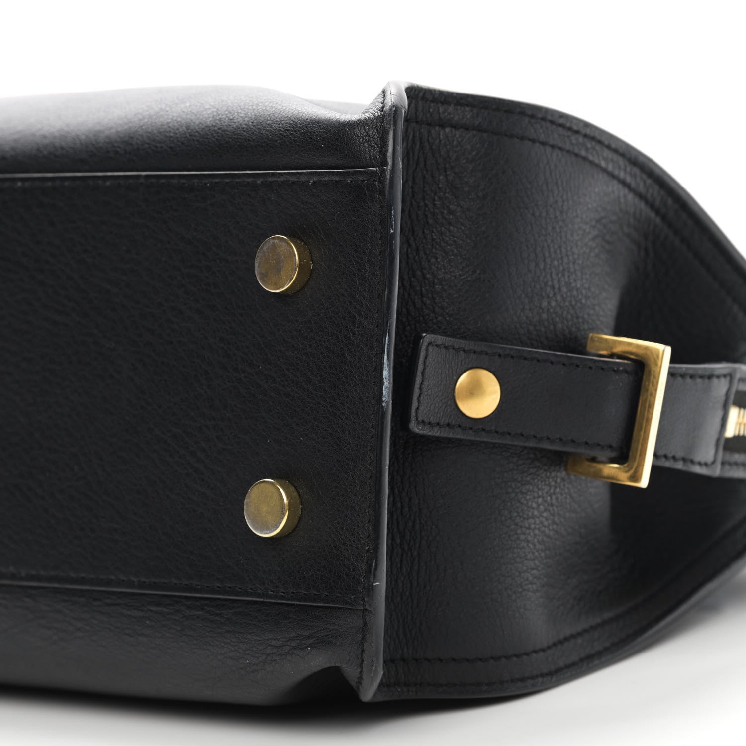 Saint Laurent Calfskin Monogram Baby Downtown Cabas Black 10 of 12