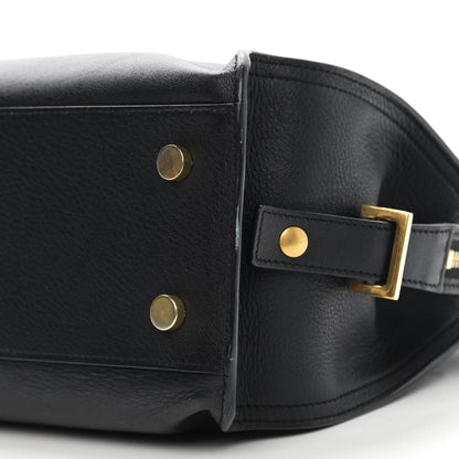 Saint Laurent Calfskin Monogram Baby Downtown Cabas Black 10 of 12
