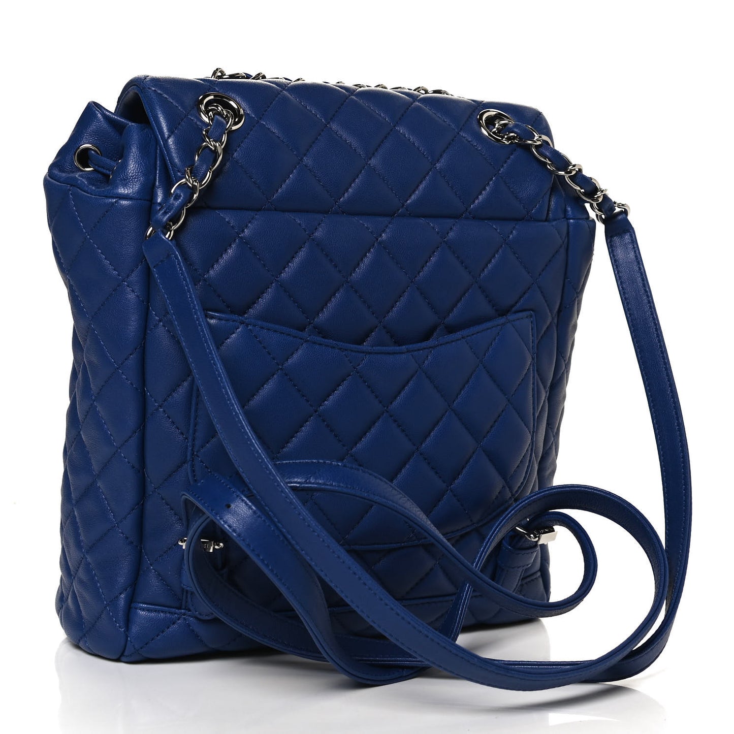 Lambskin Quilted Small Urban Spirit Backpack Blue