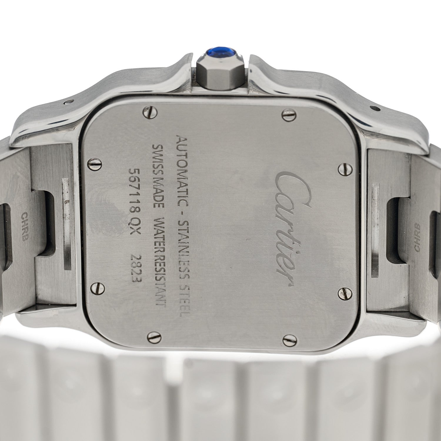 Cartier Stainless Steel 32mm Santos de Cartier Galbee Automatic Watch 4 of 4